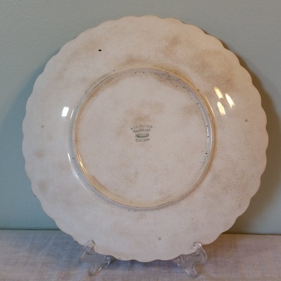 Antique 1907 Philip Boileau Lady Demure Collector Plate --Sterling China 8 3/8" - Picture 5 of 9